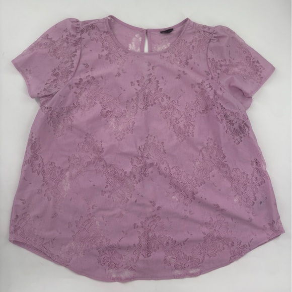Torrid Lavender Lace Blouse - Picture 13 of 13